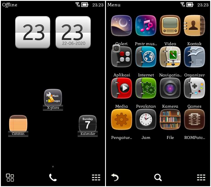 Black Tema Symbian Belle 1
